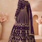 Chinon Silk Embroidered Lehenga for Elegant Occasions - MYLUXURY LANE ENTERPRISE