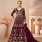 Chinon Silk Embroidered Lehenga for Elegant Occasions - MYLUXURY LANE ENTERPRISE