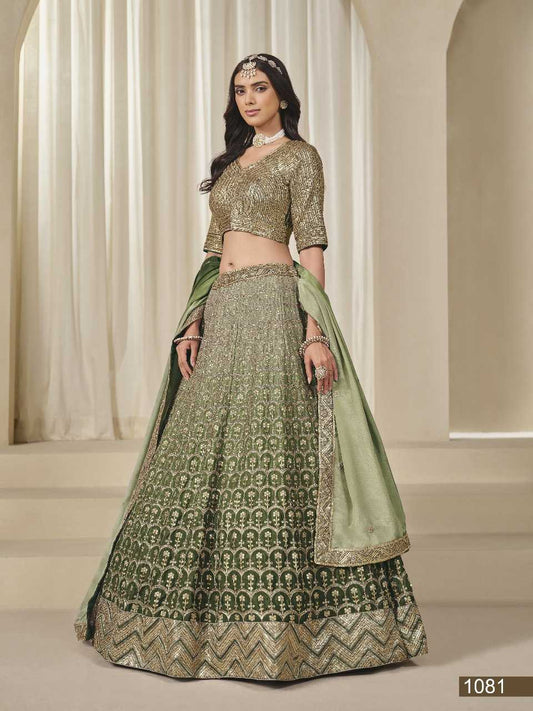 Chinon Silk  Designer Lehenga