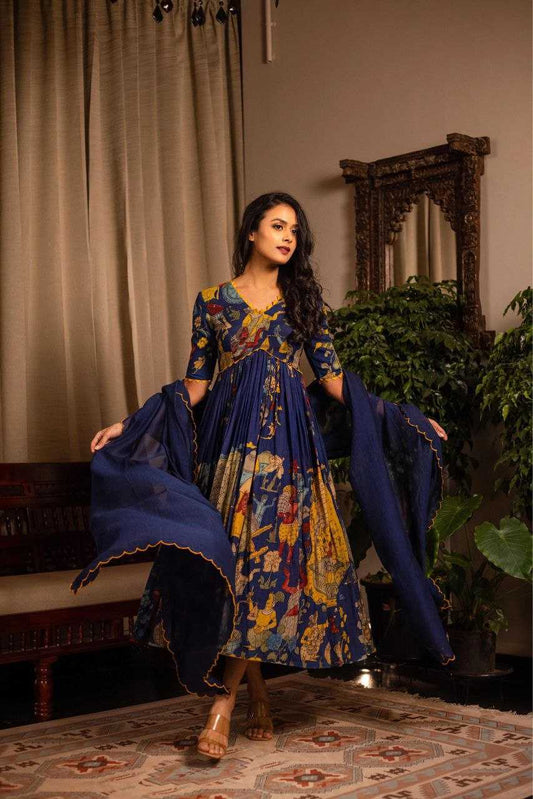 Chinon Silk  Kurti