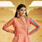 Embroidery Long Peach Gown - MYLUXURY LANE ENTERPRISE