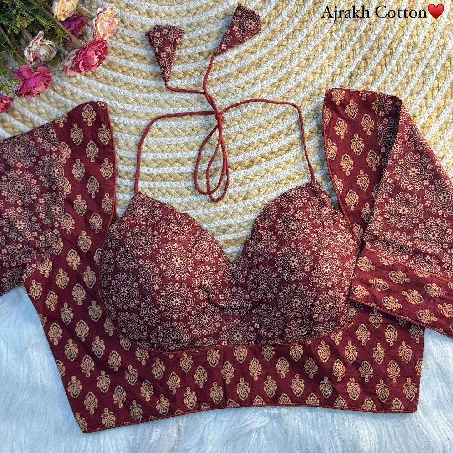 Cotton Mumtaz Doori Readymade Blouse - MYLUXURY LANE ENTERPRISE