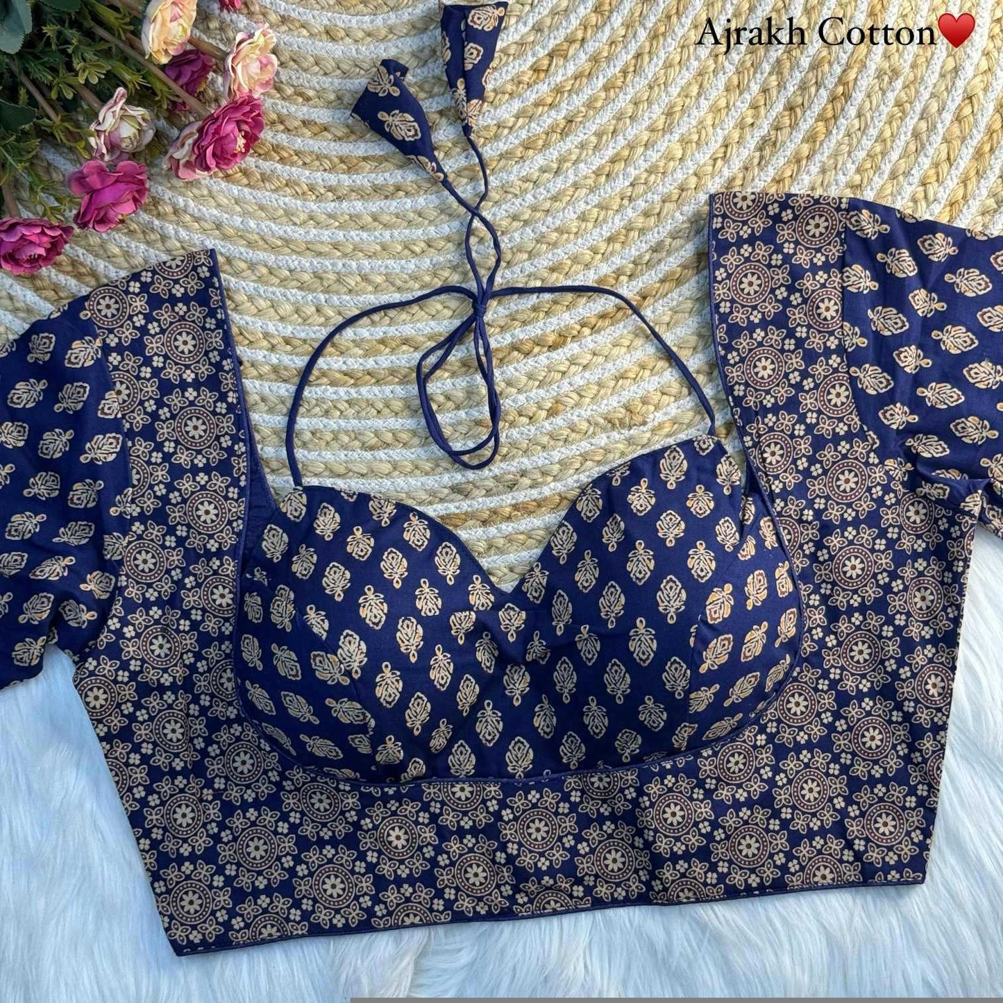 Cotton Mumtaz Doori Readymade Blouse - MYLUXURY LANE ENTERPRISE