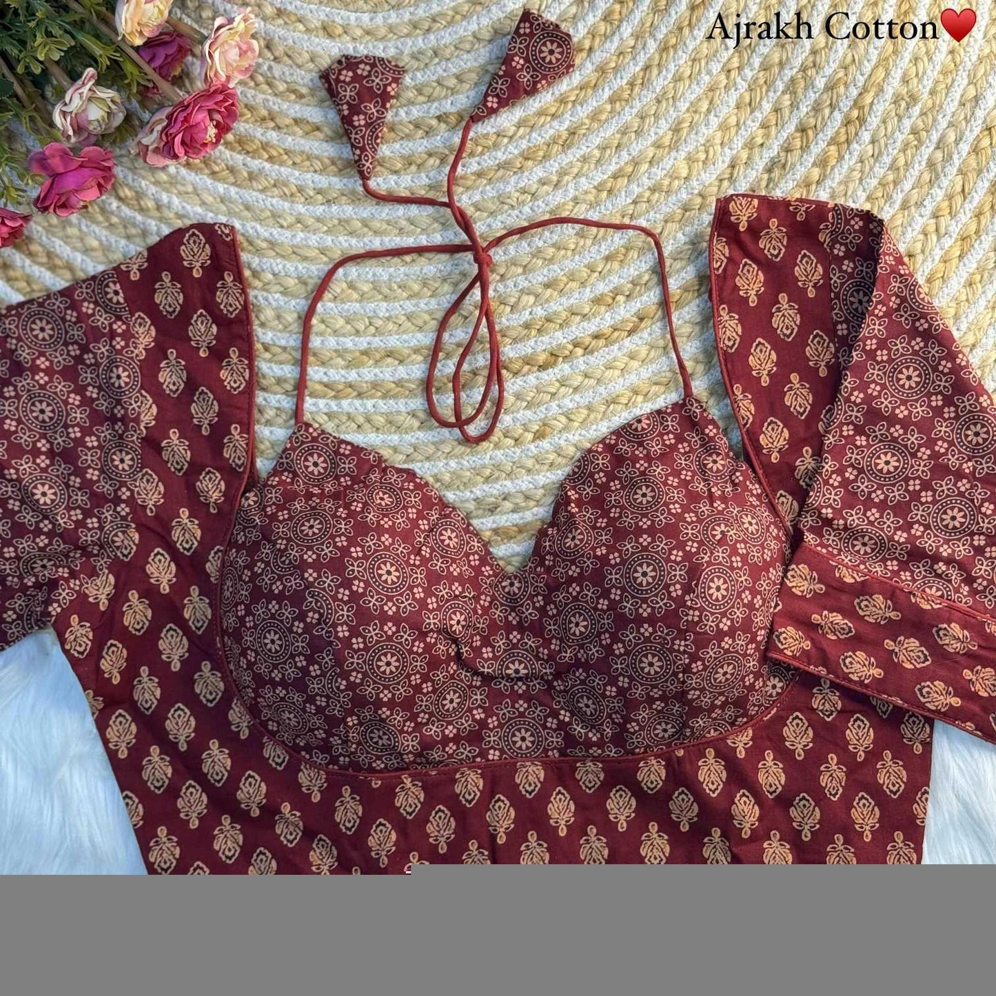 Cotton Mumtaz Doori Readymade Blouse - MYLUXURY LANE ENTERPRISE