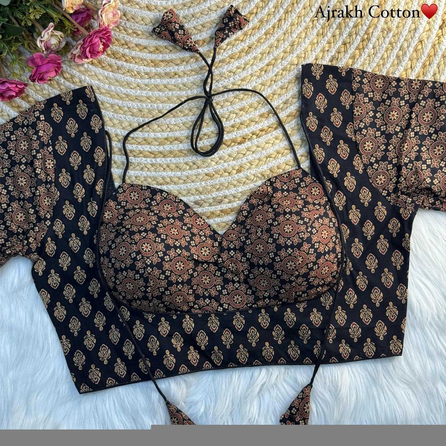 Cotton Mumtaz Doori Readymade Blouse - MYLUXURY LANE ENTERPRISE