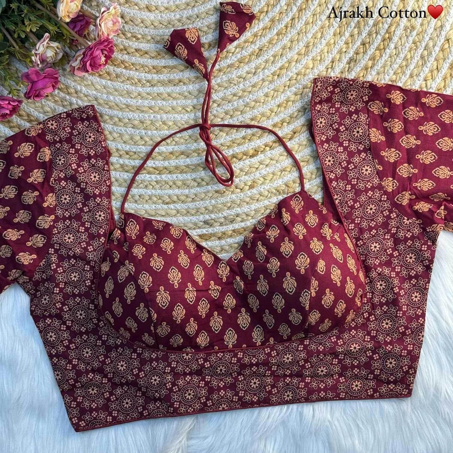 Cotton Mumtaz Doori Readymade Blouse - MYLUXURY LANE ENTERPRISE