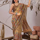 Cotton Linen Floral Saree - MYLUXURY LANE ENTERPRISE