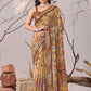 Cotton Linen Floral Saree - MYLUXURY LANE ENTERPRISE