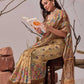 Cotton Linen Floral Saree - MYLUXURY LANE ENTERPRISE