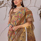 Cotton Linen Floral Saree - MYLUXURY LANE ENTERPRISE