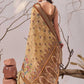Cotton Linen Floral Saree - MYLUXURY LANE ENTERPRISE