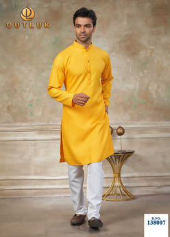 Cotton FARSHI Outluk Mens  Embroidered Kurta Pajama