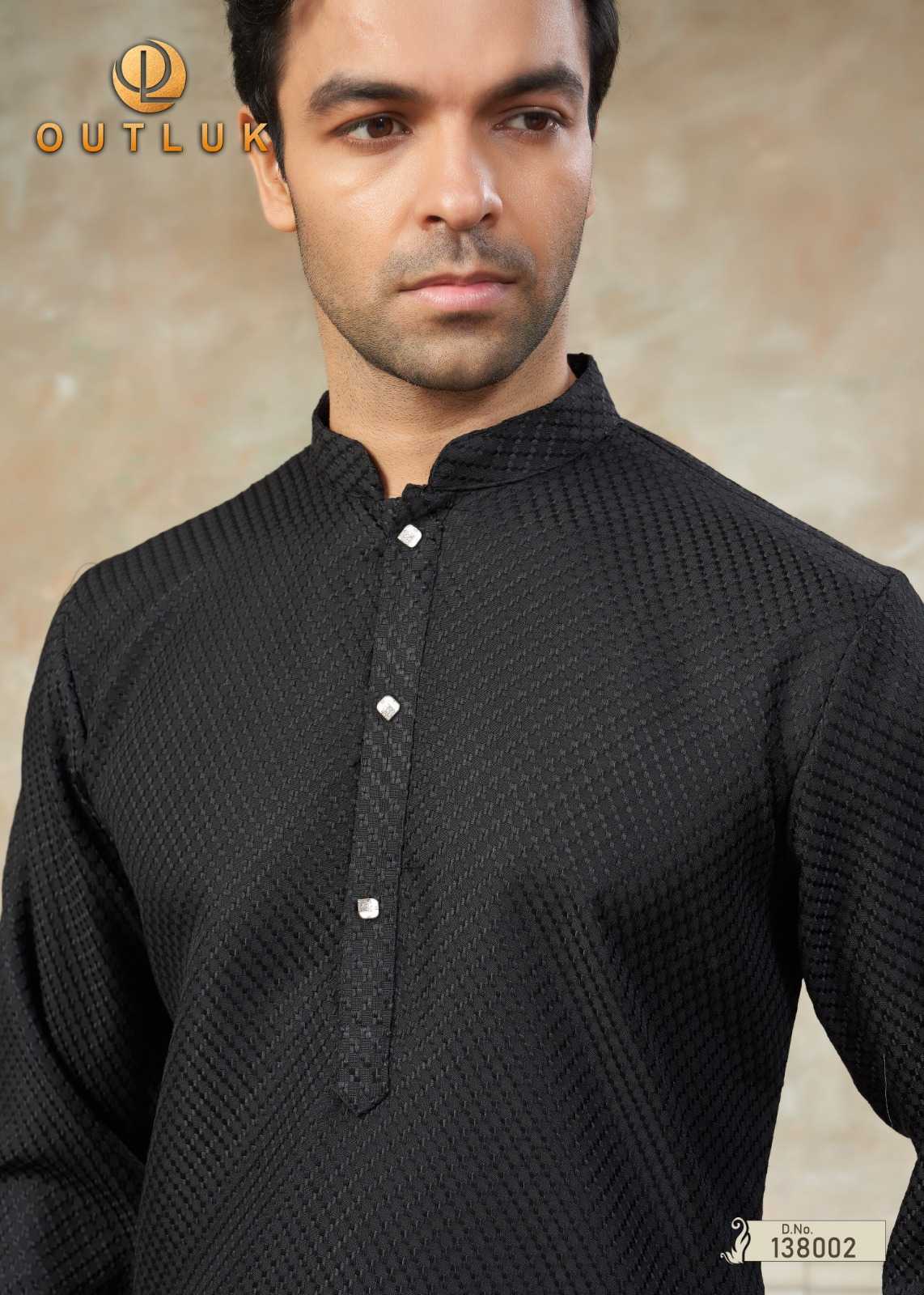 Cotton FARSHI Outluk Mens  Embroidered Kurta Pajama