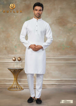 Cotton FARSHI Outluk Mens  Embroidered Kurta Pajama