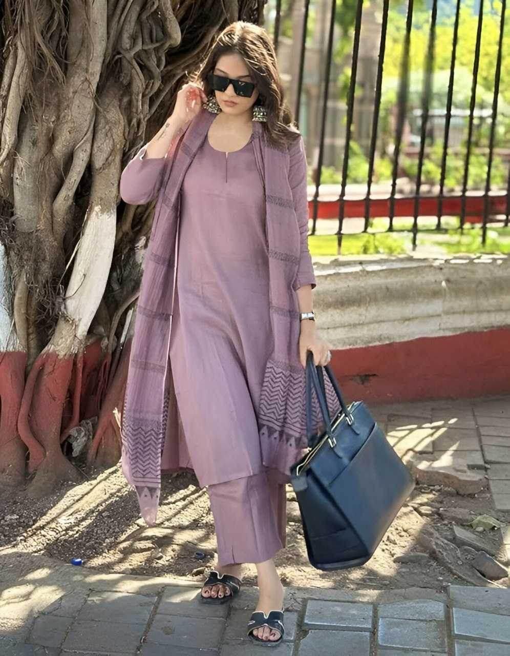 Cotton Cotton Kurti Bottom With Dupatta - MYLUXURY LANE ENTERPRISE