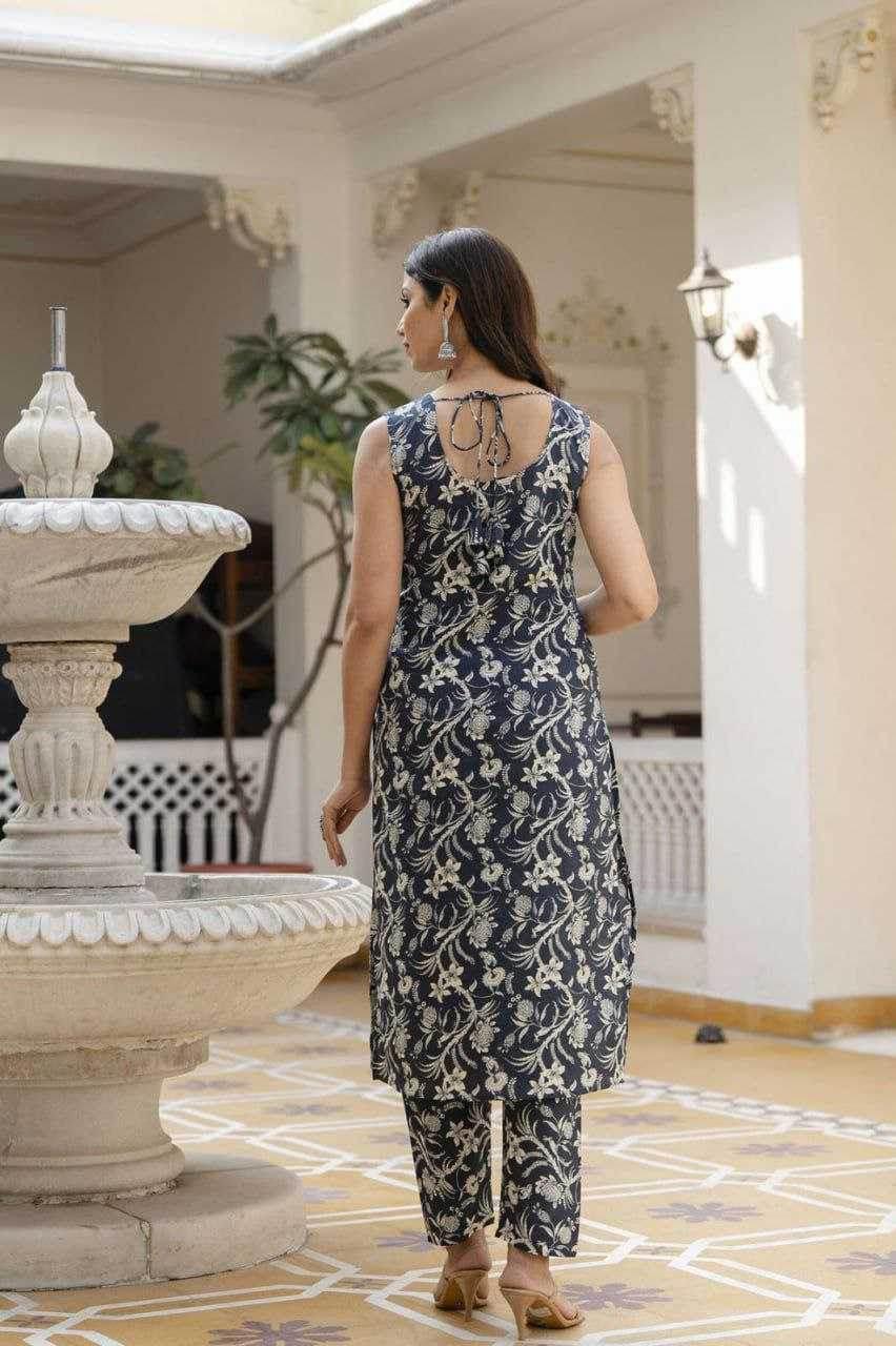 Cotton Printed Cotton Sleeveless Dresse - MYLUXURY LANE ENTERPRISE