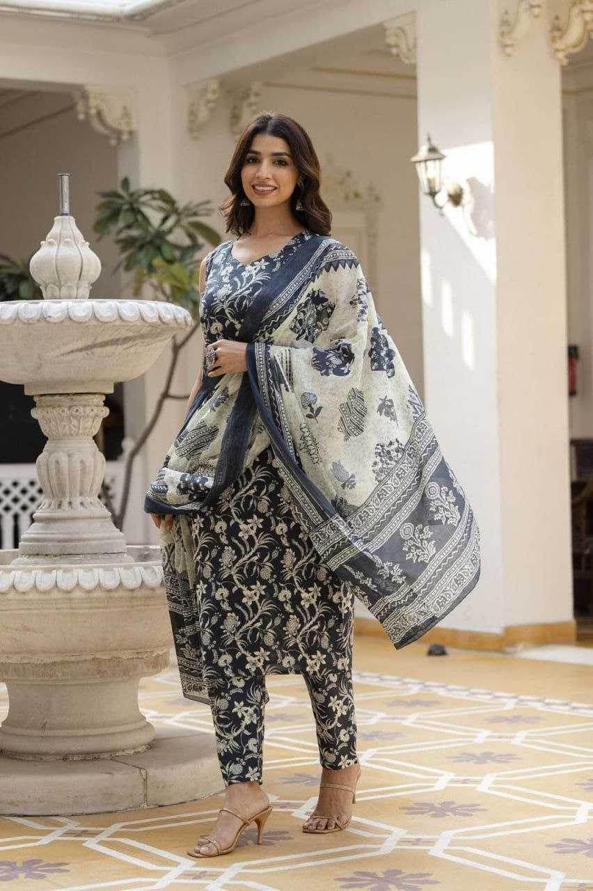 Cotton Printed Cotton Sleeveless Dresse - MYLUXURY LANE ENTERPRISE