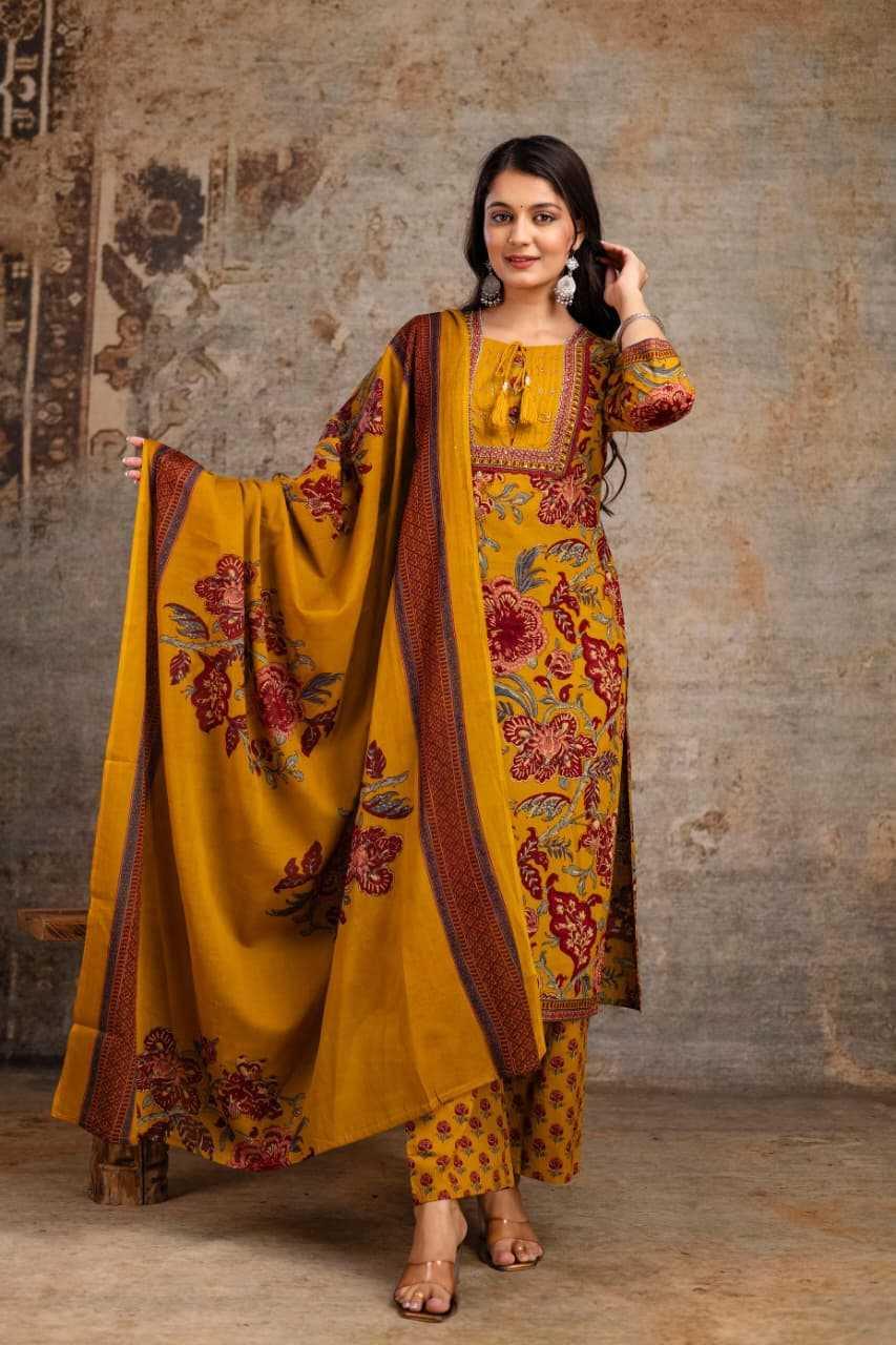 Cotton Cotton Designer Suit - MYLUXURY LANE ENTERPRISE
