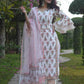 COTTON PRINTED COTTON LONG KURTI WHITE SALWAR SUITS - MYLUXURY LANE ENTERPRISE