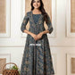 LADIES PRINTED COTTON ANARKALI SUIT - MYLUXURY LANE ENTERPRISE