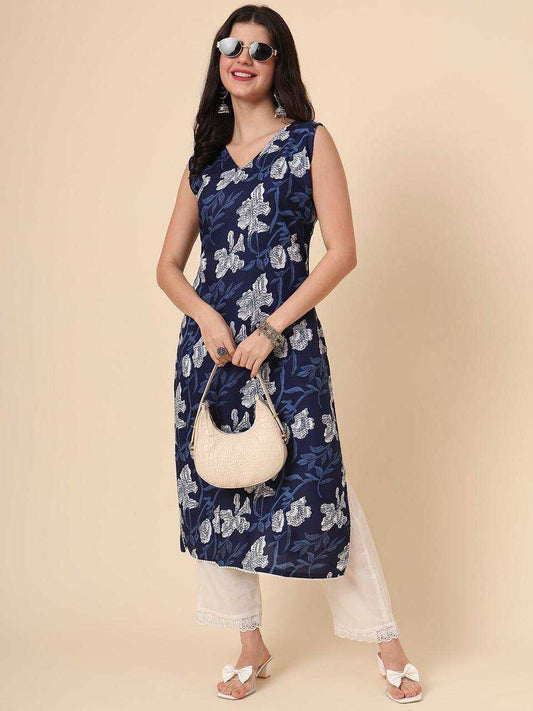 Cotton Sleeveless Kurti