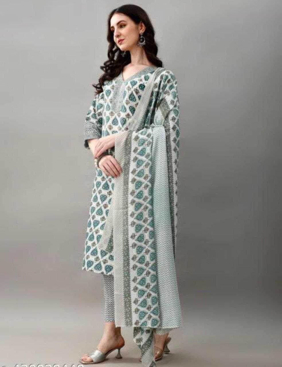 Cotton Casual Workwear Kurtis Printed Kurti - MYLUXURY LANE ENTERPRISE