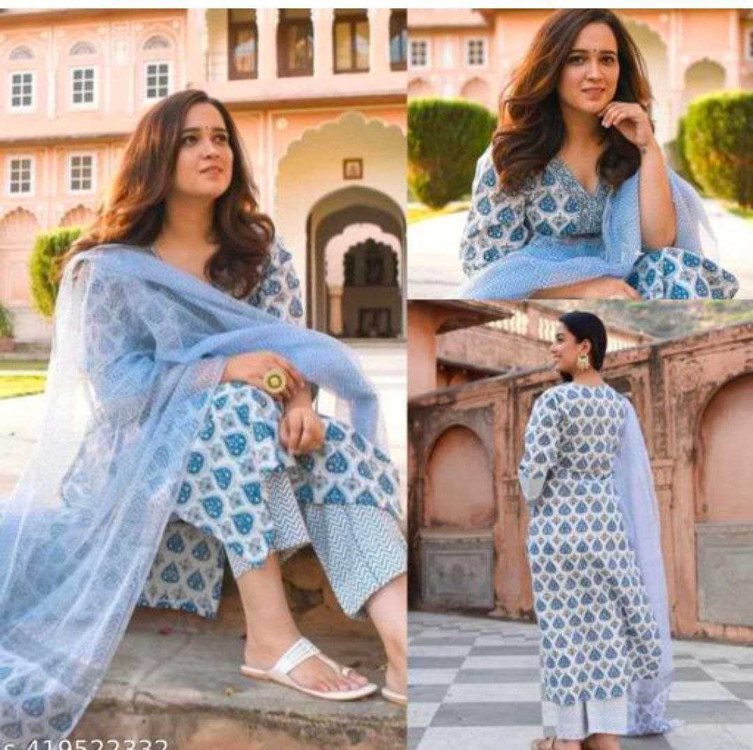 Cotton Casual  Workwear Kurtis Printed Kurti