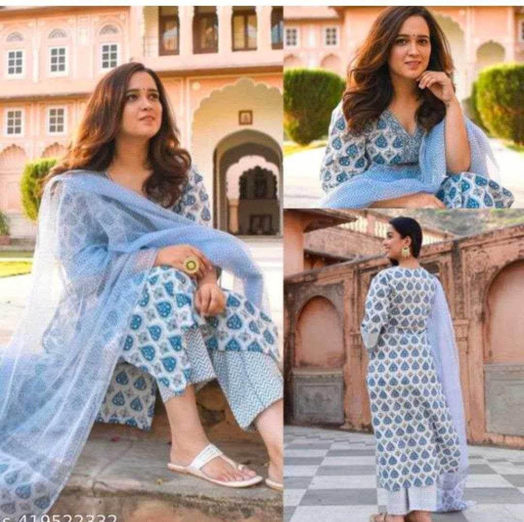 Cotton Casual Workwear Kurtis Printed Kurti - MYLUXURY LANE ENTERPRISE