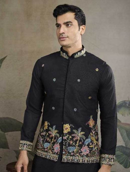 Cotton Mens Embroidered Kurta Pajama - MYLUXURY LANE ENTERPRISE