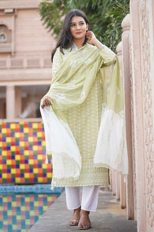Cotton  Embroidered Kurti