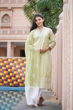 Cotton Embroidered Kurti - MYLUXURY LANE ENTERPRISE