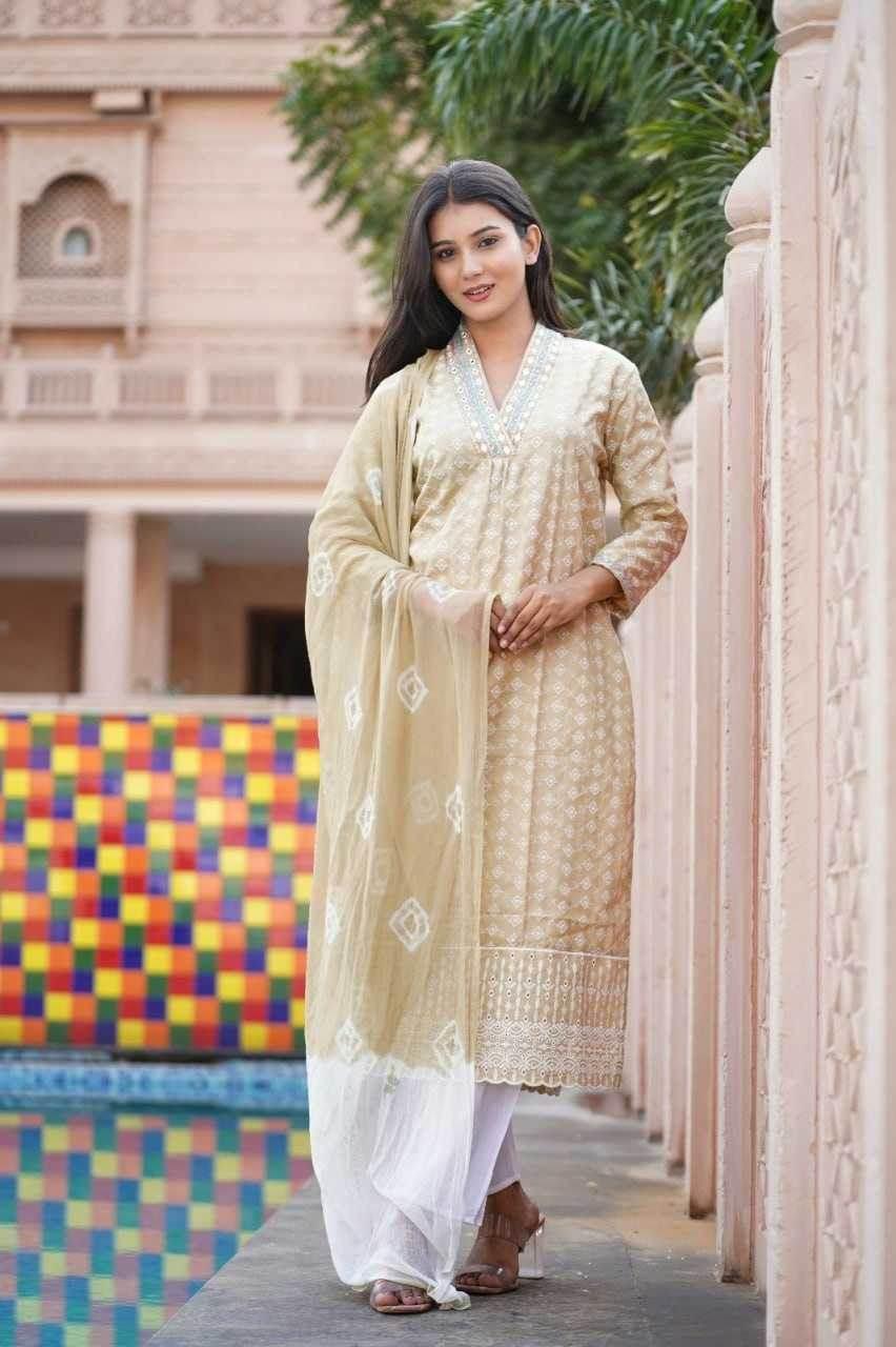 Cotton Embroidered Kurti - MYLUXURY LANE ENTERPRISE