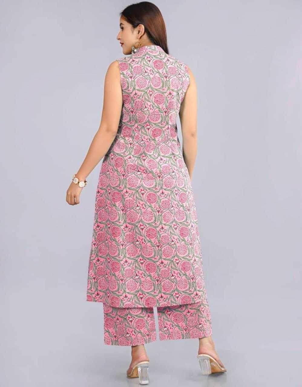 Cotton Casual Kurti With Bottom - MYLUXURY LANE ENTERPRISE