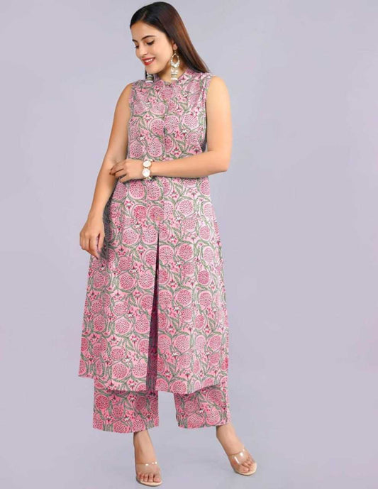 Cotton  Casual Kurti With Bottom