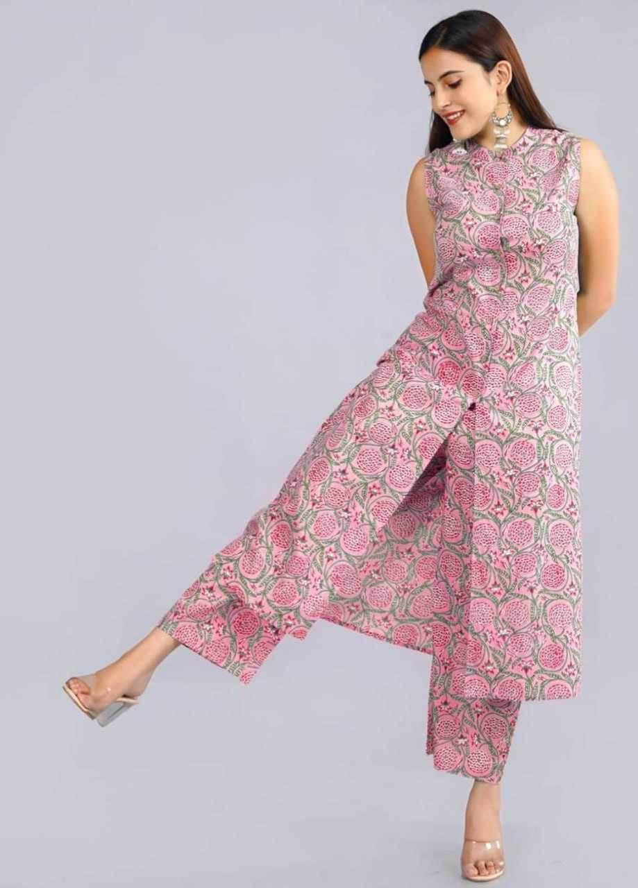 Cotton Casual Kurti With Bottom - MYLUXURY LANE ENTERPRISE