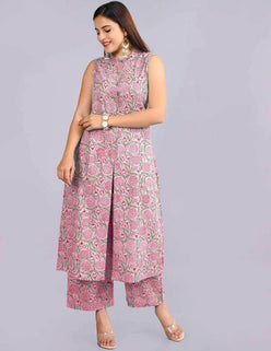 Cotton Casual Kurti With Bottom - MYLUXURY LANE ENTERPRISE