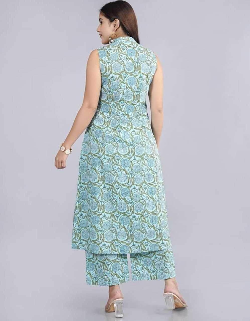 Cotton Casual Kurti With Bottom - MYLUXURY LANE ENTERPRISE
