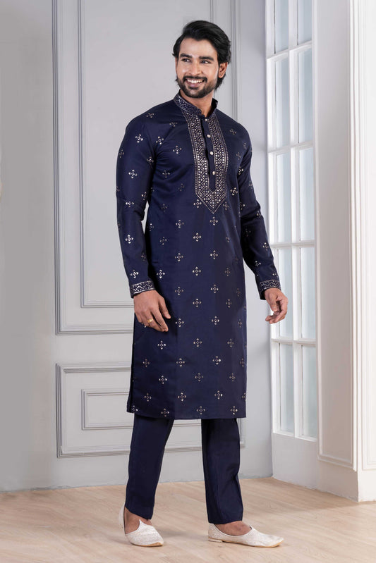 Cotton Men Kurta Pyjama