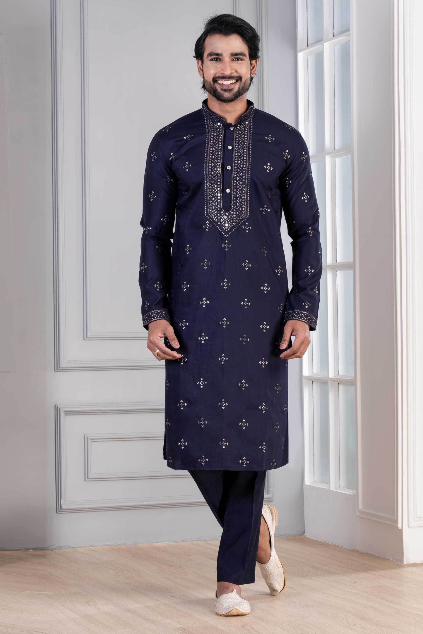 Cotton Men Kurta Pyjama - MYLUXURY LANE ENTERPRISE