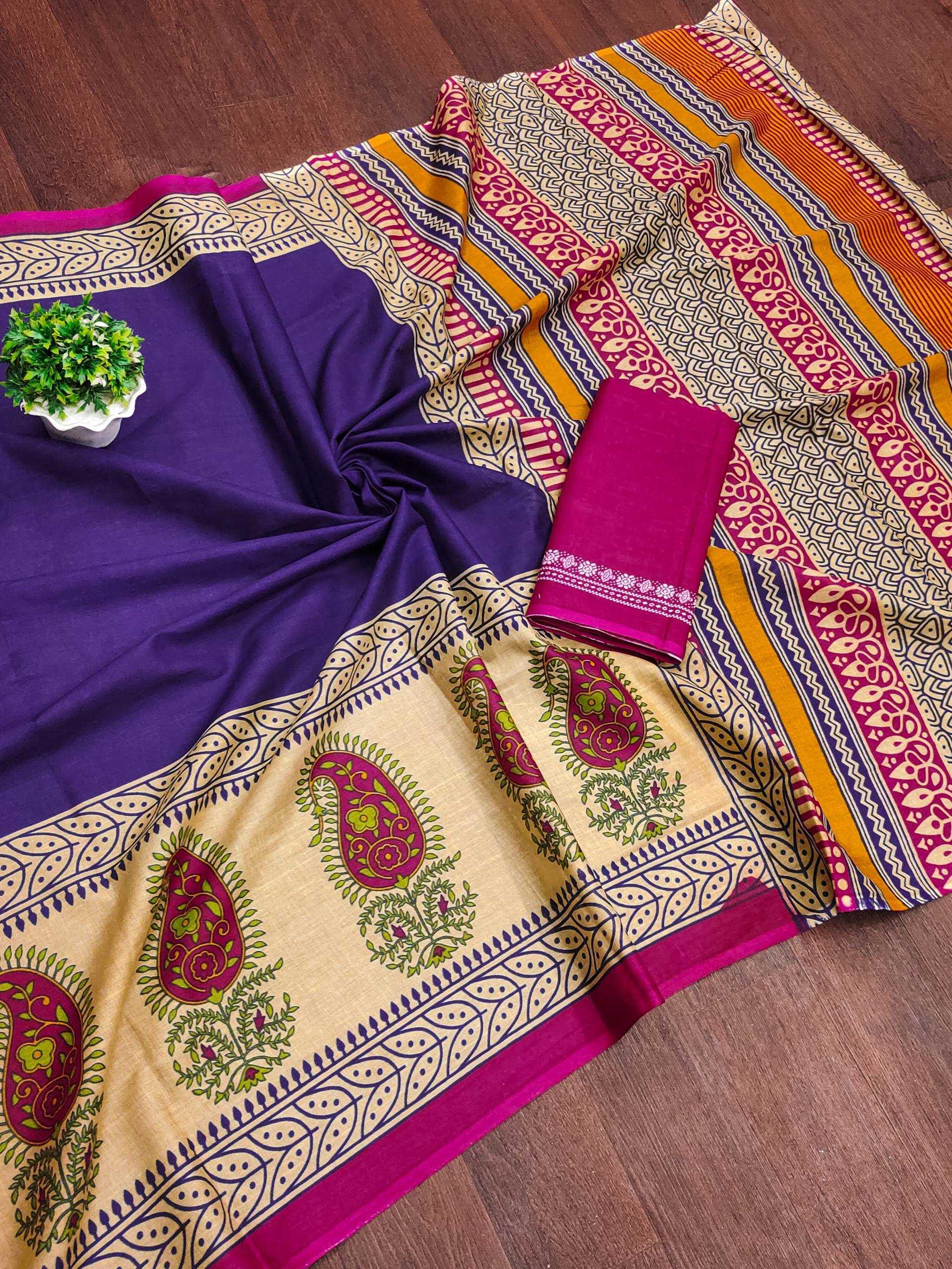 Cotton Mulmul Cotton Sarees - MYLUXURY LANE ENTERPRISE