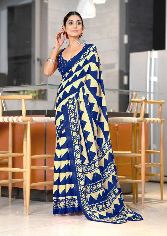 VIHAANA  Printed Cotton Saree