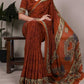 Crepe  Ready To Wear  Printed Saree