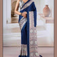 Classic Printed Crape Satin Ajrakh Saree - MYLUXURY LANE ENTERPRISE