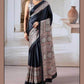 Classic Printed Crape Satin Ajrakh Saree - MYLUXURY LANE ENTERPRISE
