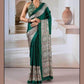 Classic Printed Crape Satin Ajrakh Saree - MYLUXURY LANE ENTERPRISE