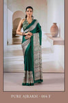 Classic Printed Crape Satin Ajrakh Saree - MYLUXURY LANE ENTERPRISE