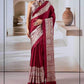 Classic Printed Crape Satin Ajrakh Saree - MYLUXURY LANE ENTERPRISE