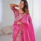 Crepe Silk Cutwork Saree - MYLUXURY LANE ENTERPRISE