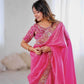 Crepe Silk Cutwork Saree - MYLUXURY LANE ENTERPRISE