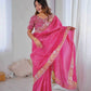 Crepe Silk Cutwork Saree - MYLUXURY LANE ENTERPRISE
